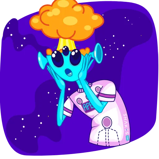 🤯 Стикер «Cosmo SHAKES» для Telegram
