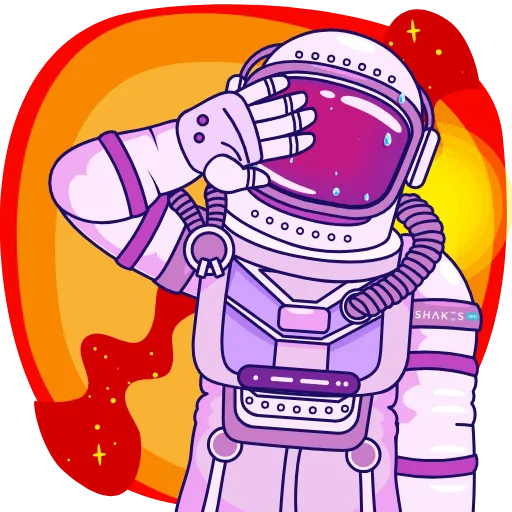 🥵 Стикер «Cosmo SHAKES» для Telegram