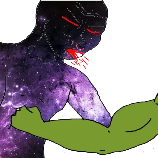 😚 Стикер «COSMO WOJAK» для Telegram