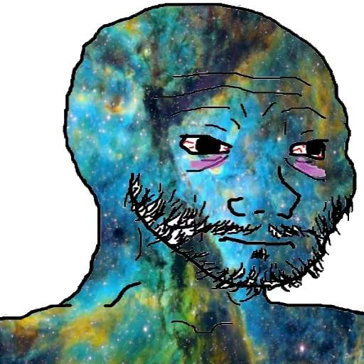 🤨 Стикер «COSMO WOJAK» для Telegram