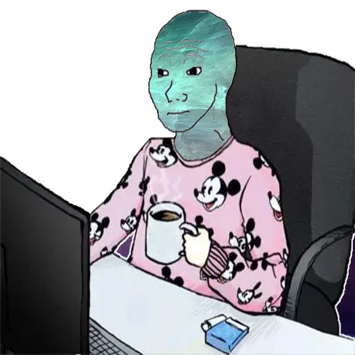 😚 Стикер «COSMO WOJAK» для Telegram