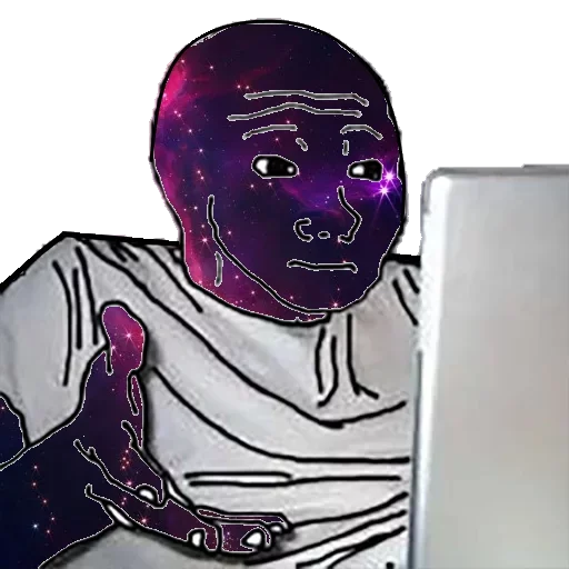 😙 Стикер «COSMO WOJAK» для Telegram