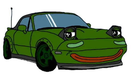 🚘 Стикер «Cosplay Pepe ?» для Telegram