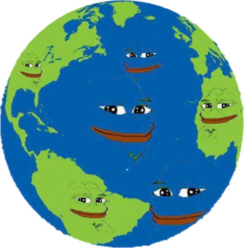 🌎 Стикер «Cosplay Pepe ?» для Telegram