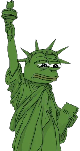 🗽 Стикер «Cosplay Pepe ?» для Telegram