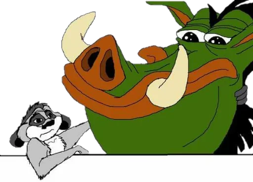 🐗 Стикер «Cosplay Pepe ?» для Telegram