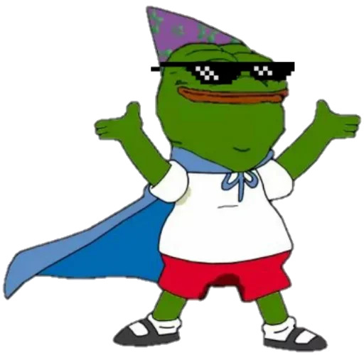 😎 Стикер «Cosplay Pepe ?» для Telegram