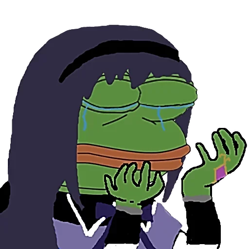 👸 Стикер «Cosplay Pepe ?» для Telegram