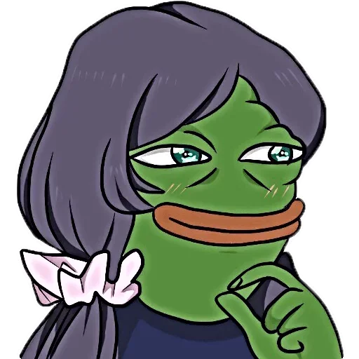 👸 Стикер «Cosplay Pepe ?» для Telegram