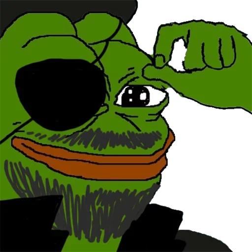🏴‍☠️ Стикер «Cosplay Pepe ?» для Telegram