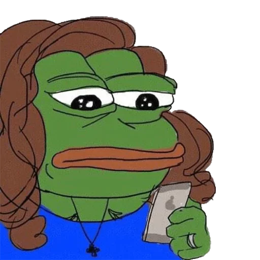 🤳 Стикер «Cosplay Pepe ?» для Telegram