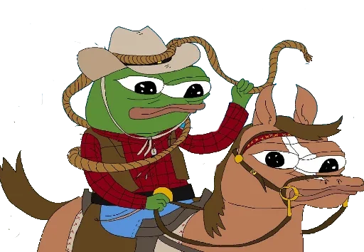 🤠 Стикер «Cosplay Pepe ?» для Telegram