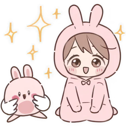 ✨ Стикер «Костюм кролика» для Telegram
