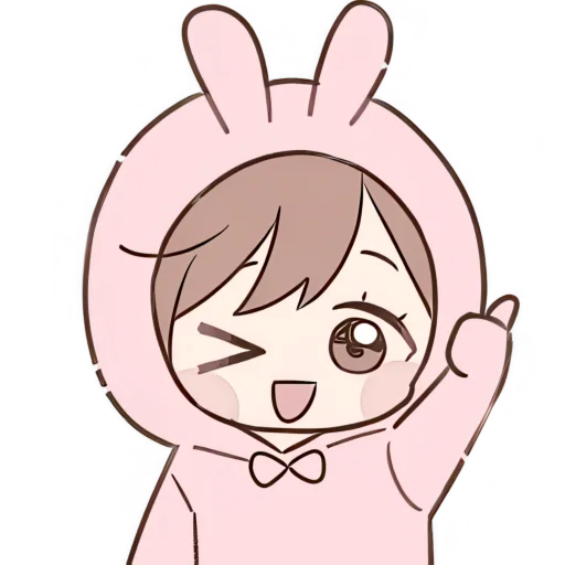 👍 Стикер «Костюм кролика» для Telegram