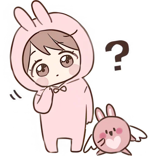 🤔 Стикер «Костюм кролика» для Telegram