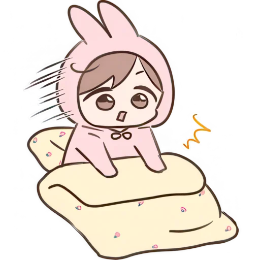 😱 Стикер «Костюм кролика» для Telegram