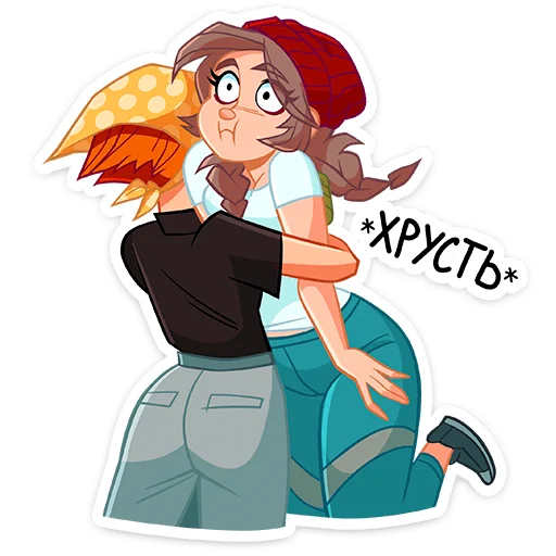 🤗 Стикер «Дачница Марина» для Telegram