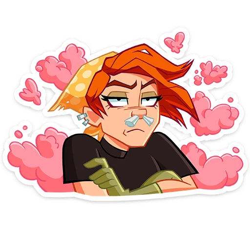 😒 Стикер «Дачница Марина» для Telegram
