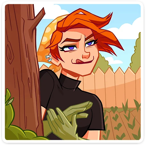 😍 Стикер «Дачница Марина» для Telegram