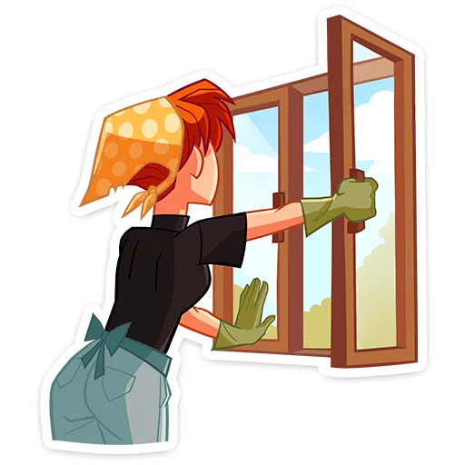 🪟 Стикер «Дачница Марина» для Telegram