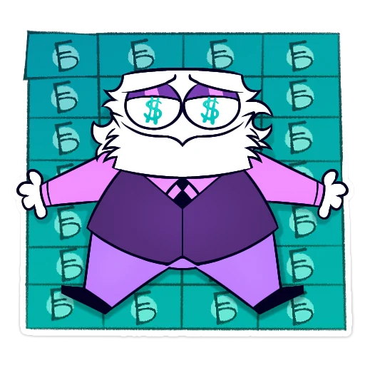 🤑 Стикер «Диванный Аналитик» для Telegram