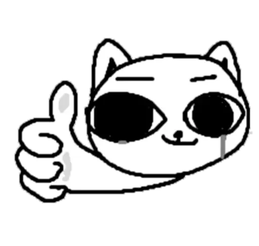 👍 Стикер «couldy cat могучий кот» для Telegram