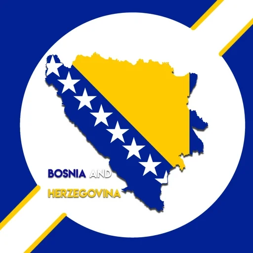 🇧🇦 Стикер «Countries Cards» для Telegram