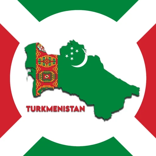 🇹🇲 Стикер «Countries Cards» для Telegram