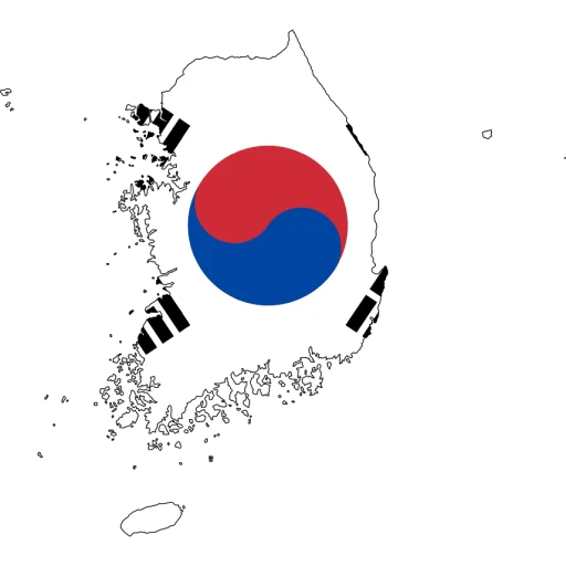 🇰🇷 Стикер «Country Of Asia» для Telegram