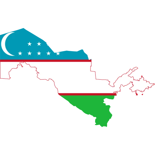 🇺🇿 Стикер «Country Of Asia» для Telegram