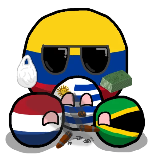 🚬 Стикер «Countryballs» для Telegram