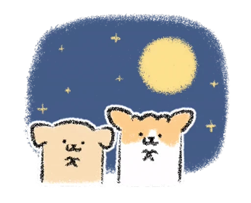 🌑 Стикер «Dogs» для Telegram