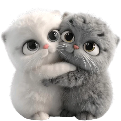 ☺️ Стикер «Парные котейки» для Telegram