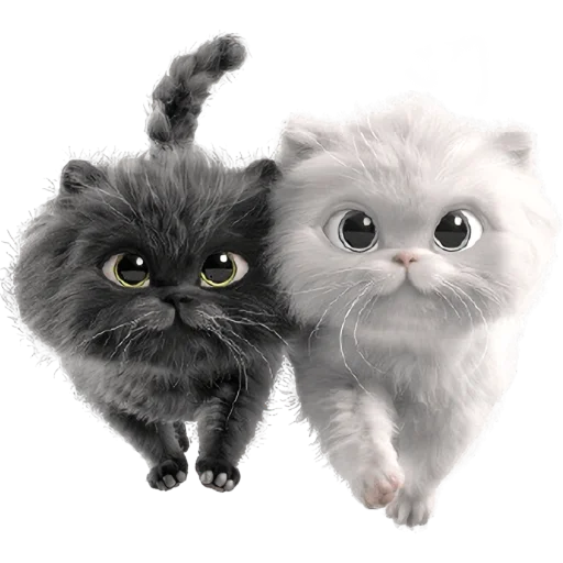 ☺️ Стикер «Парные котейки» для Telegram