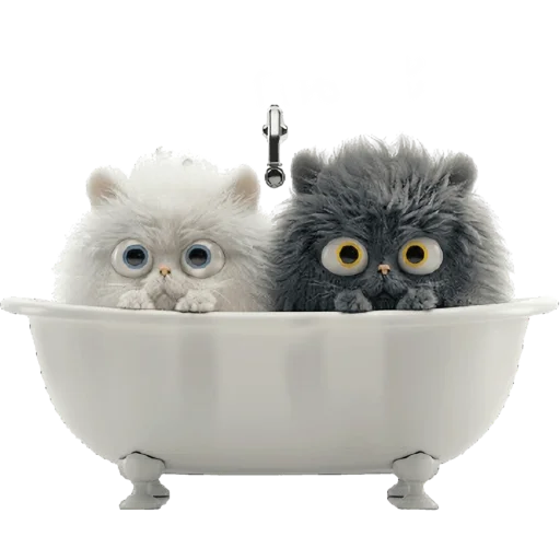 🧼 Стикер «Парные котейки» для Telegram