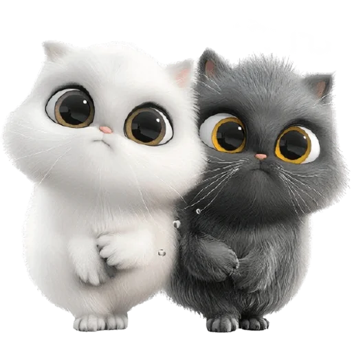 🥹 Стикер «Парные котейки» для Telegram