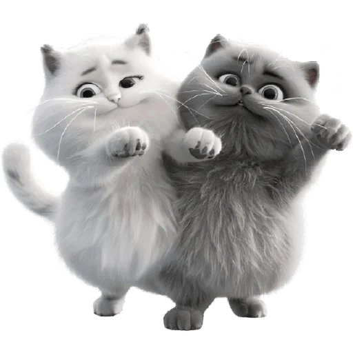 ☺️ Стикер «Парные котейки» для Telegram