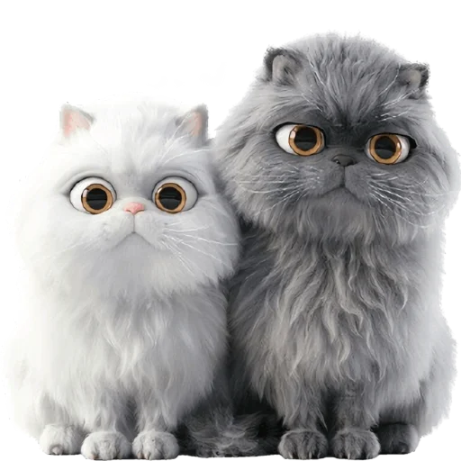 🫥 Стикер «Парные котейки» для Telegram