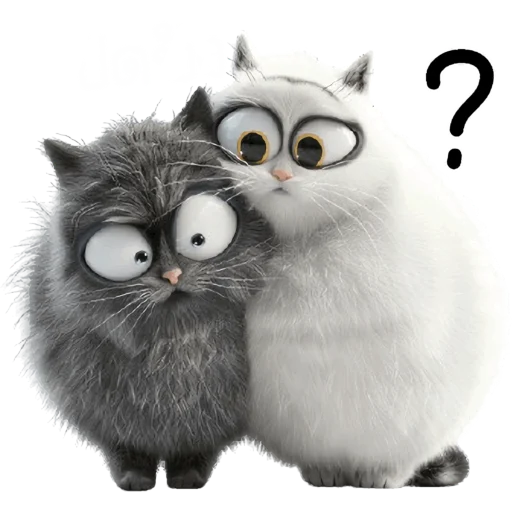 🤨 Стикер «Парные котейки» для Telegram