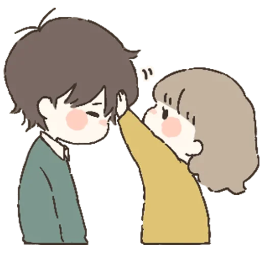 😽 Стикер «Couple in love» для Telegram