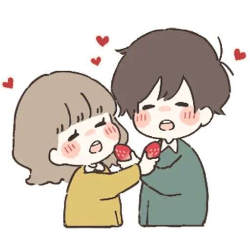 🍓 Стикер «Couple in love» для Telegram
