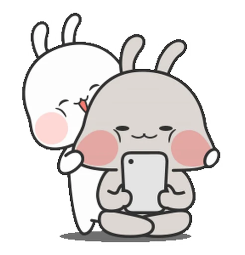 🥰 Стикер «Couple Rabbit» для Telegram