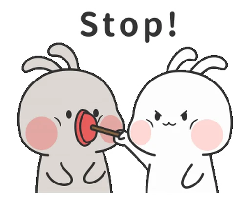 🤐 Стикер «Couple Rabbit» для Telegram