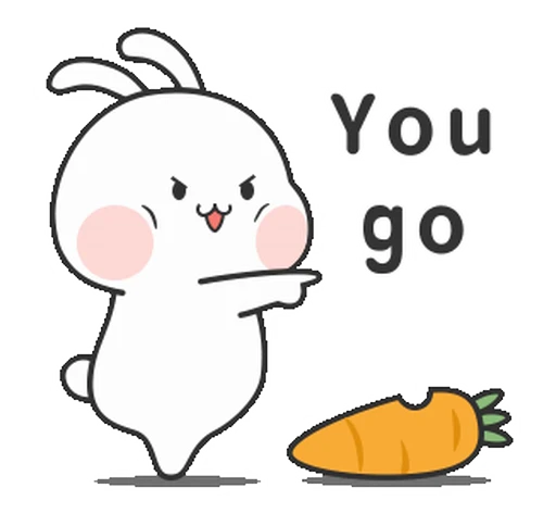 😠 Стикер «Couple Rabbit» для Telegram