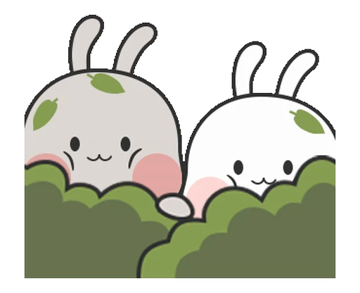🌳 Стикер «Couple Rabbit» для Telegram