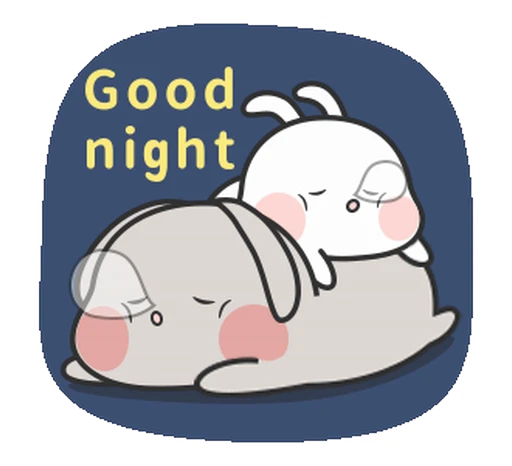 😴 Стикер «Couple Rabbit» для Telegram