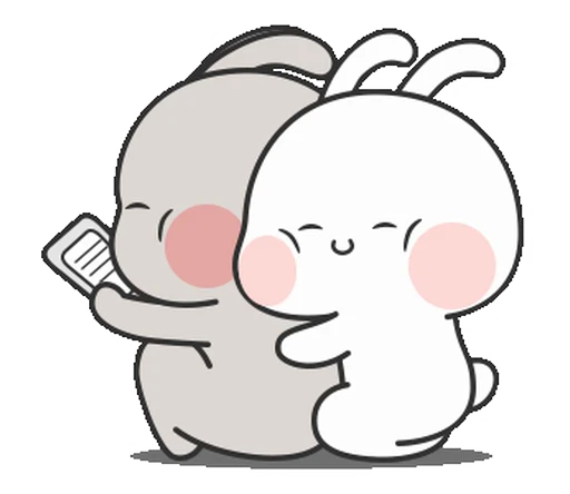 🥰 Стикер «Couple Rabbit» для Telegram