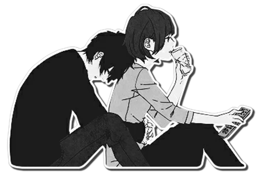 ❤ Стикер «ANIME COUPLES [รקร]» для Telegram