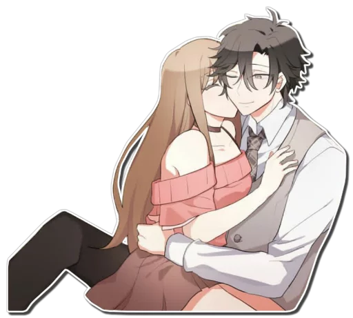 ❤ Стикер «ANIME COUPLES [รקร]» для Telegram