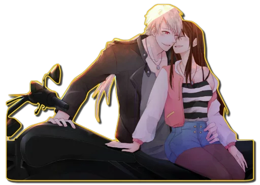 ❤ Стикер «ANIME COUPLES [รקร]» для Telegram
